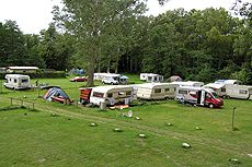 Caravanstellpltze auf dem Campingplatz